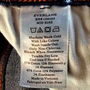 Everlane Mid Rise skinny jeans size 24 regular blue denim